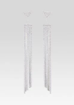 Martini Drop Crystal Earring