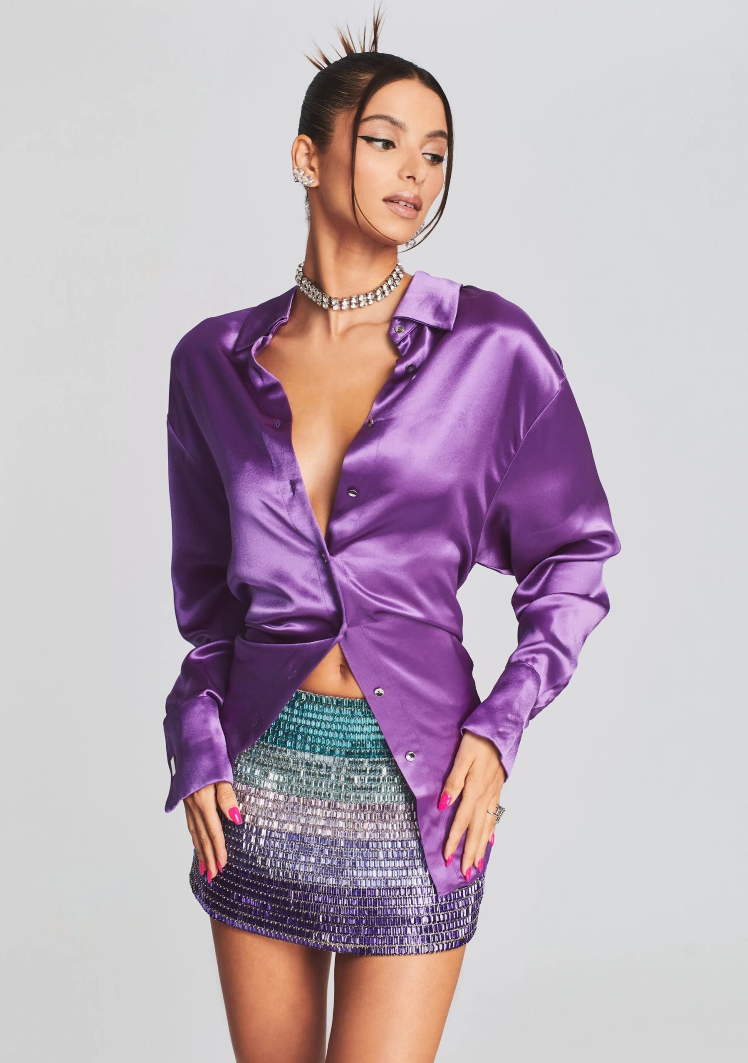 Livia Crystal Ombre Skirt - Image 4