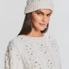 Evia Embellished Knit Hat