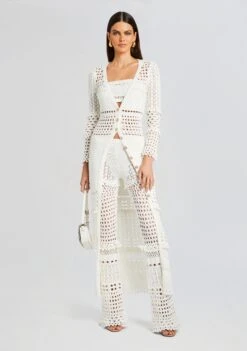 Alaia Knit Crochet Cardigan