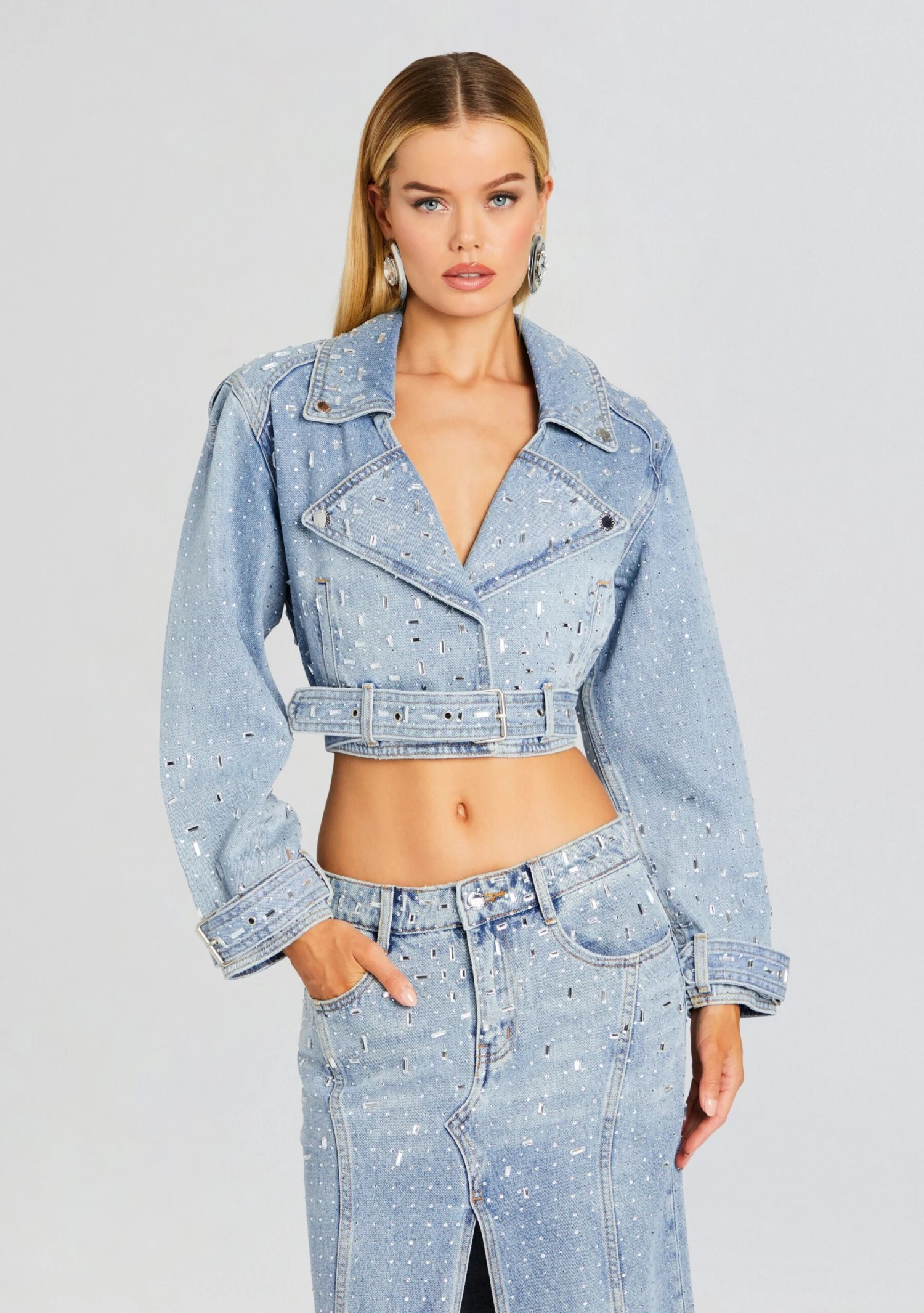 Marcie Embellished Denim Jacket