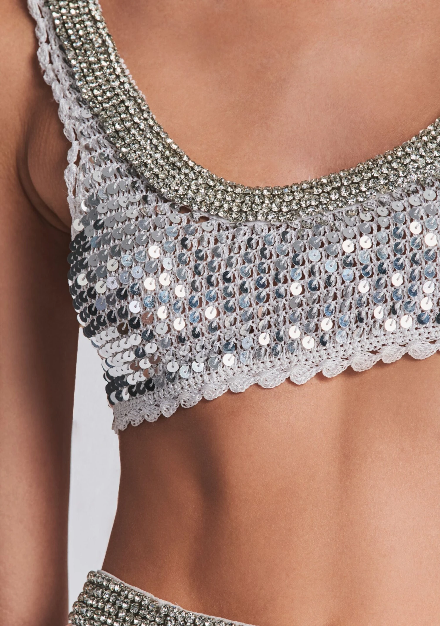 Zed Sequin Crochet Top - Image 2