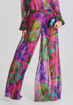 Zeca Silk Chiffon Pant