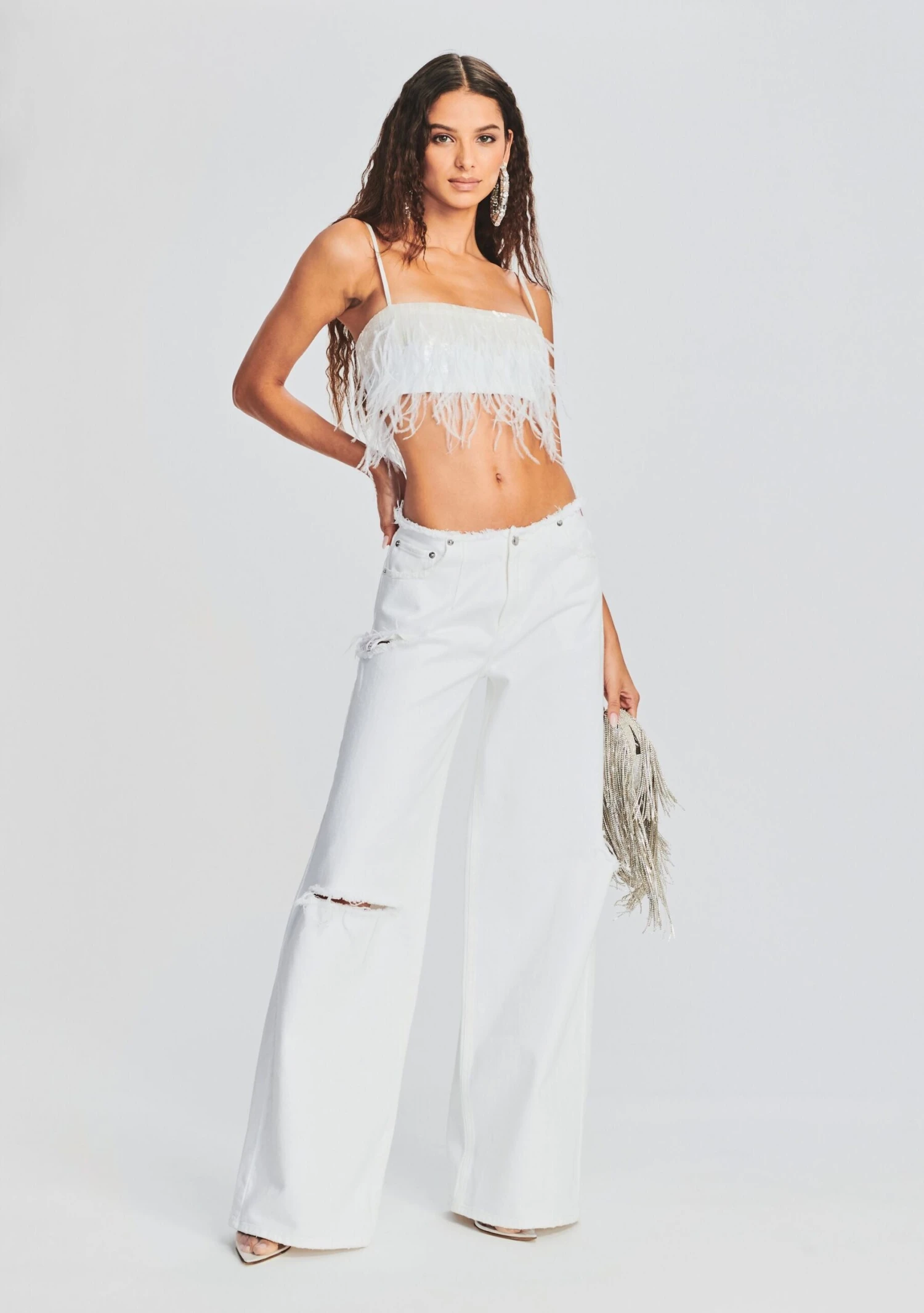 August Feather Sequin Top - Image 5