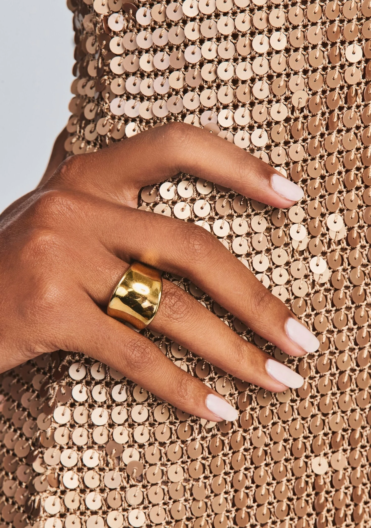 Renzo Sequin Crochet Dress - Image 2