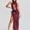 Vixen Sequin Feather Dress