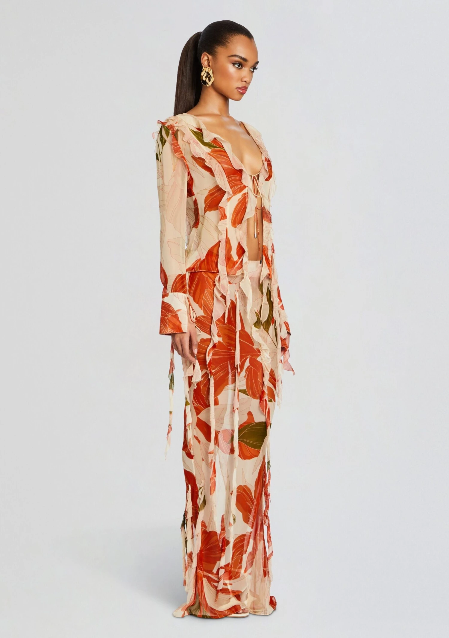 Sybil Silk Skirt - Image 3