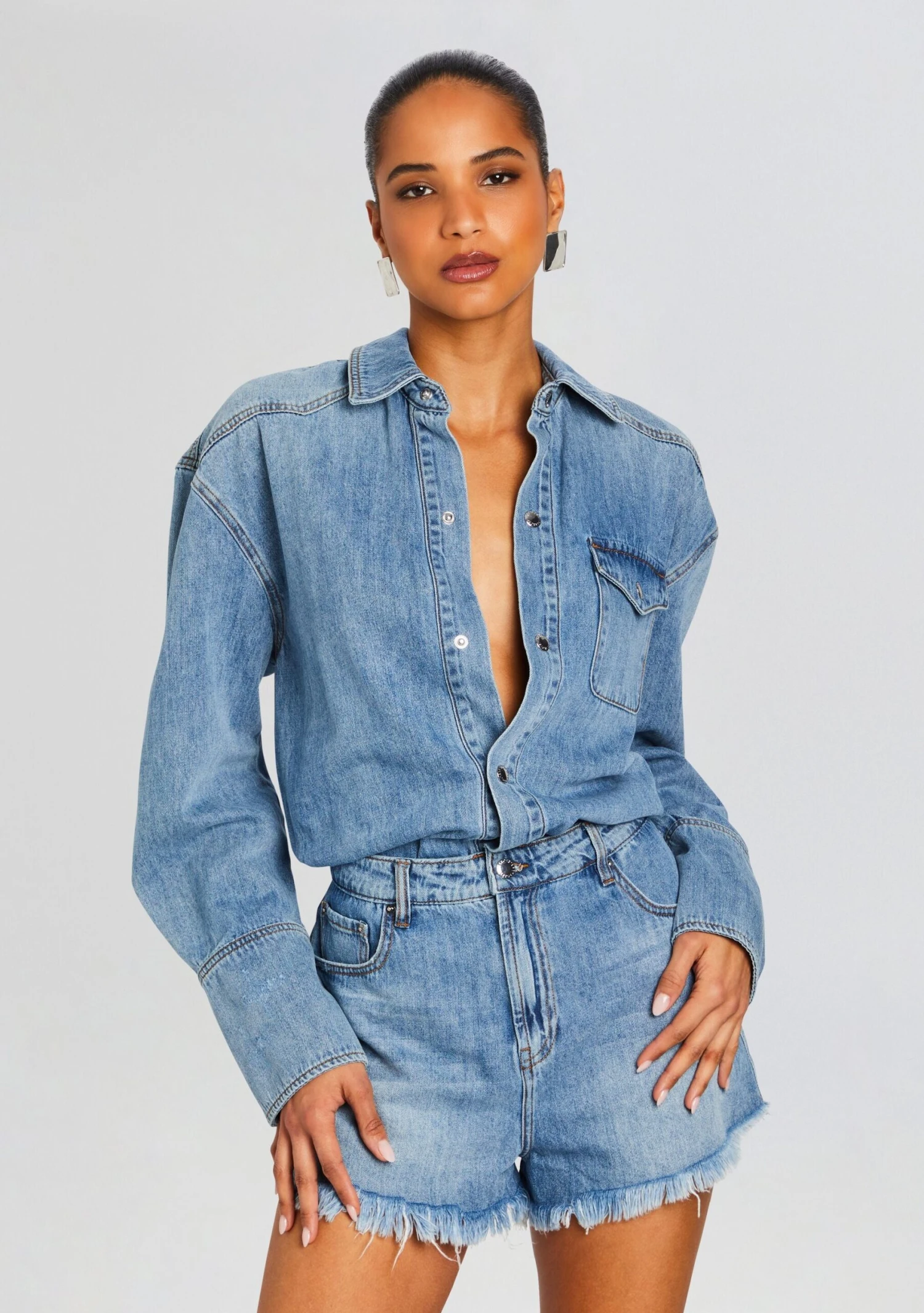 Annie Denim Romper - Image 5