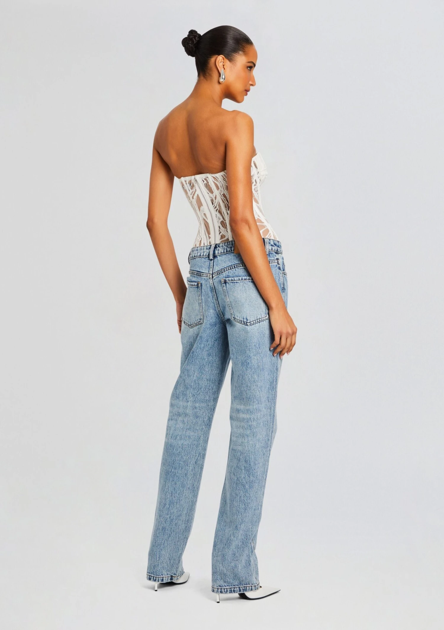 Solene Embellished Lace Top - Image 4