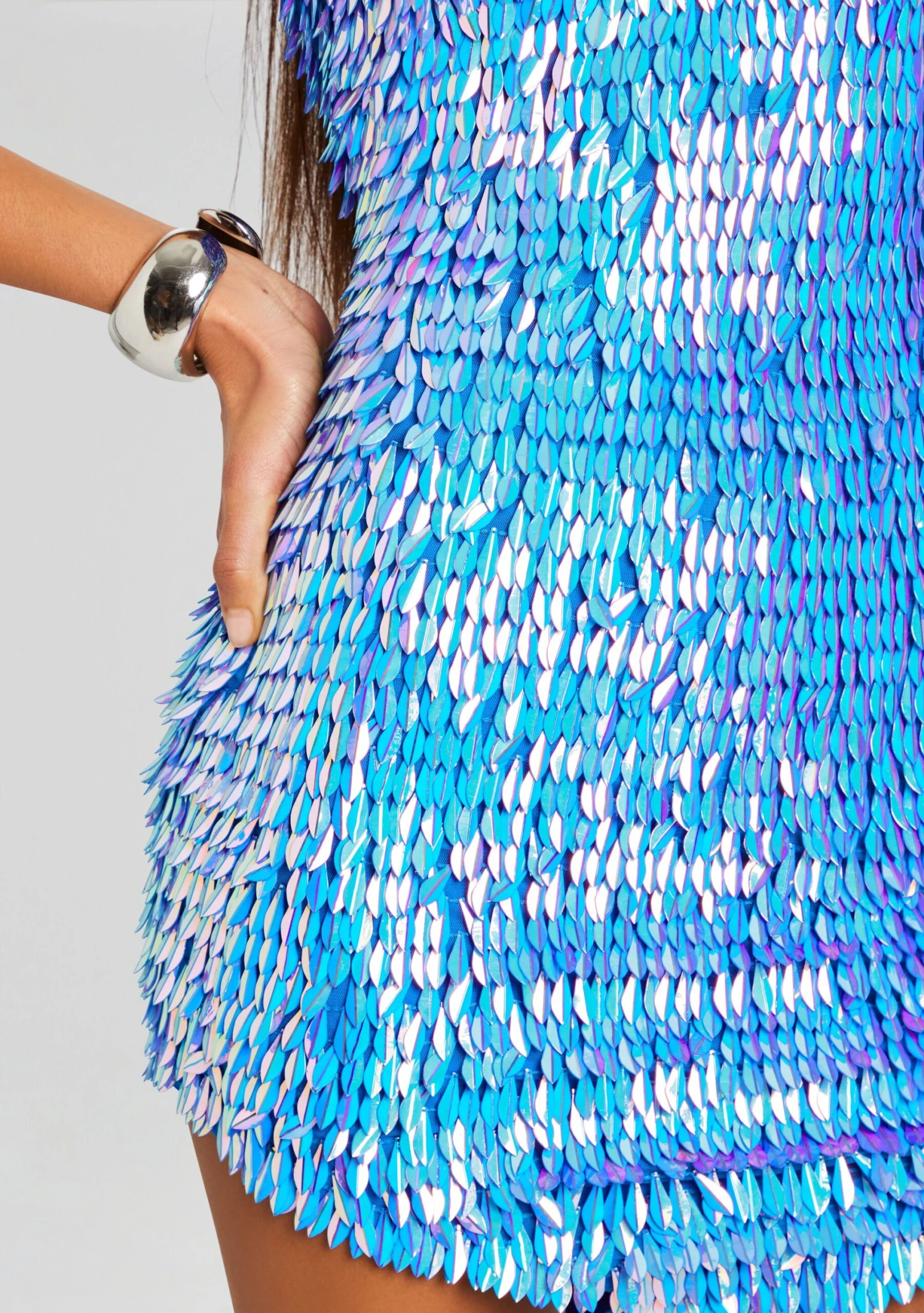 Valley Feather Sequin Dress - Image 2