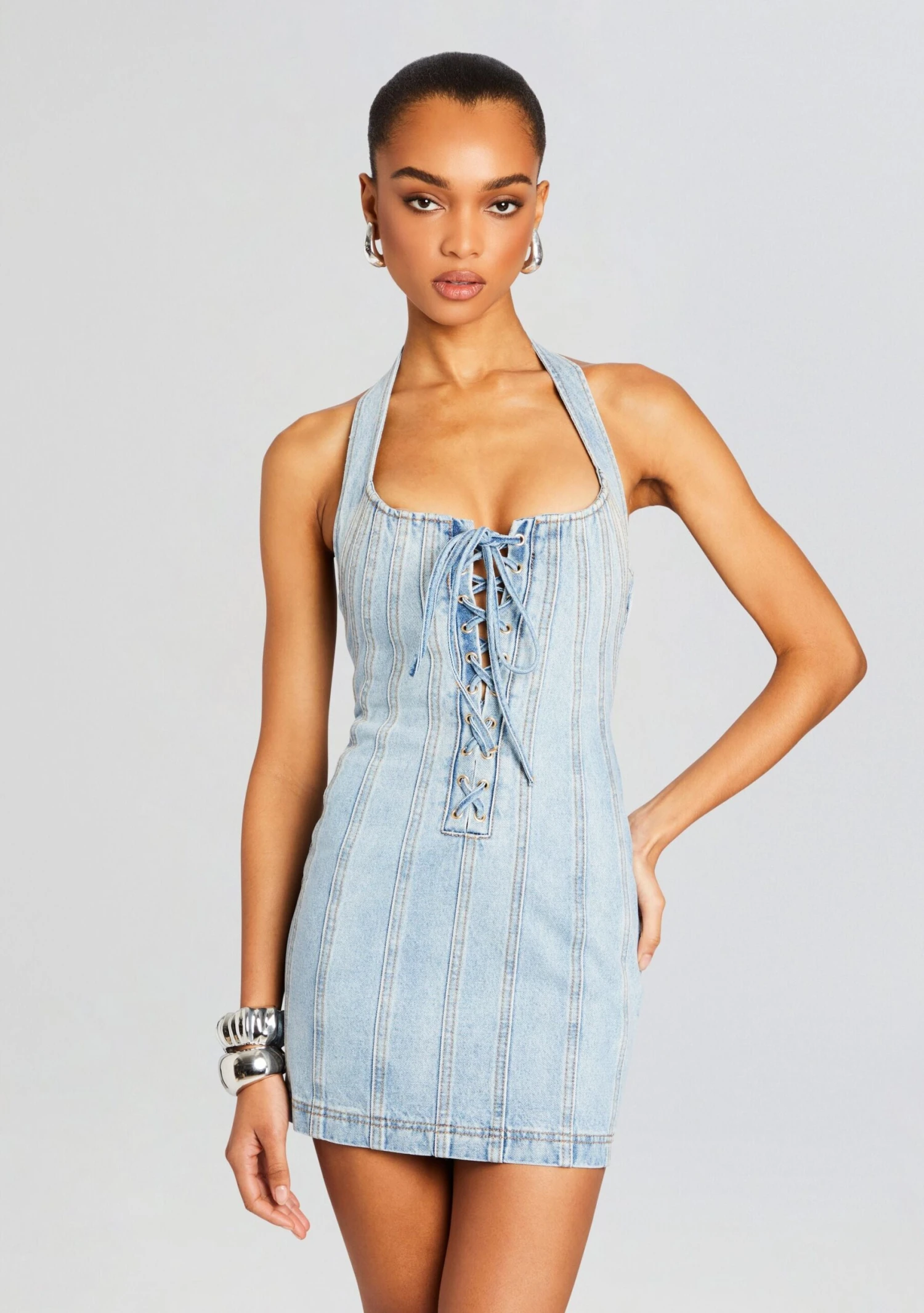 Joan Denim Dress - Image 5