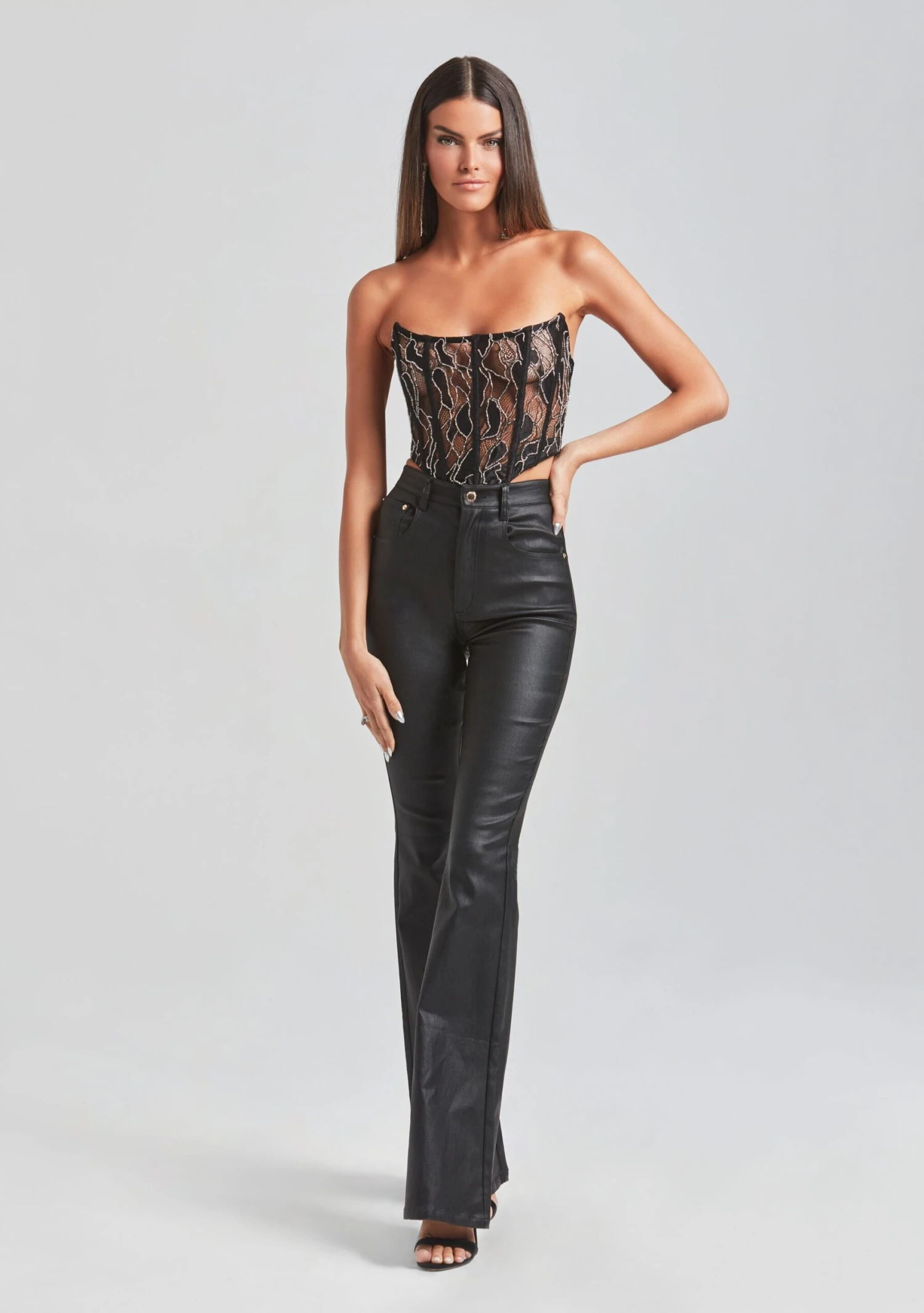 Audrey Embellished Lace Top - Image 5