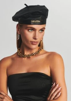 Mara Leather Beret