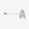 Rhinestone Alphabet Hair Clip